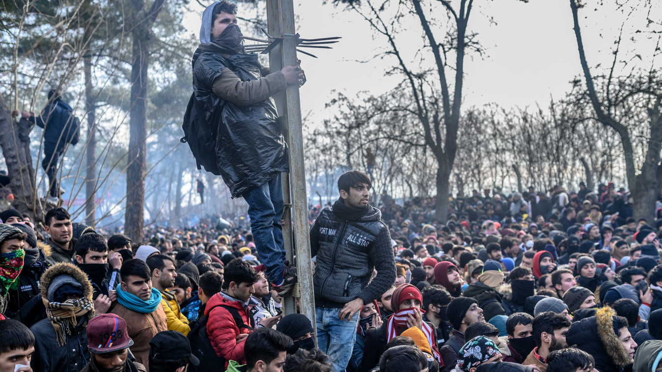 migránsok, Törökország, határ, Görögország, migráns 