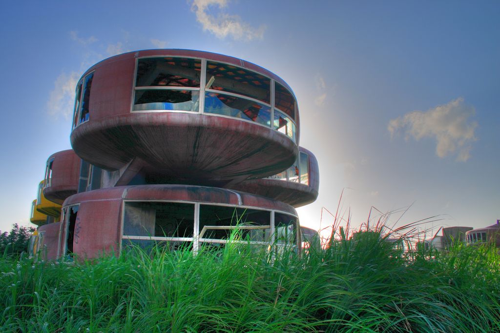 Sanzhi UFO houses Szancse Tajvan üdülők 