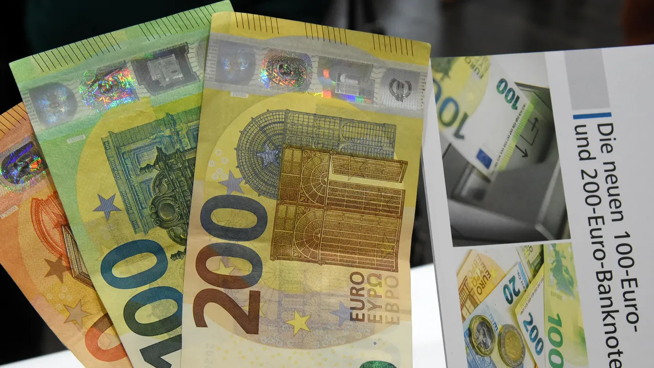 Új 100 és 200 euró bankjegy 