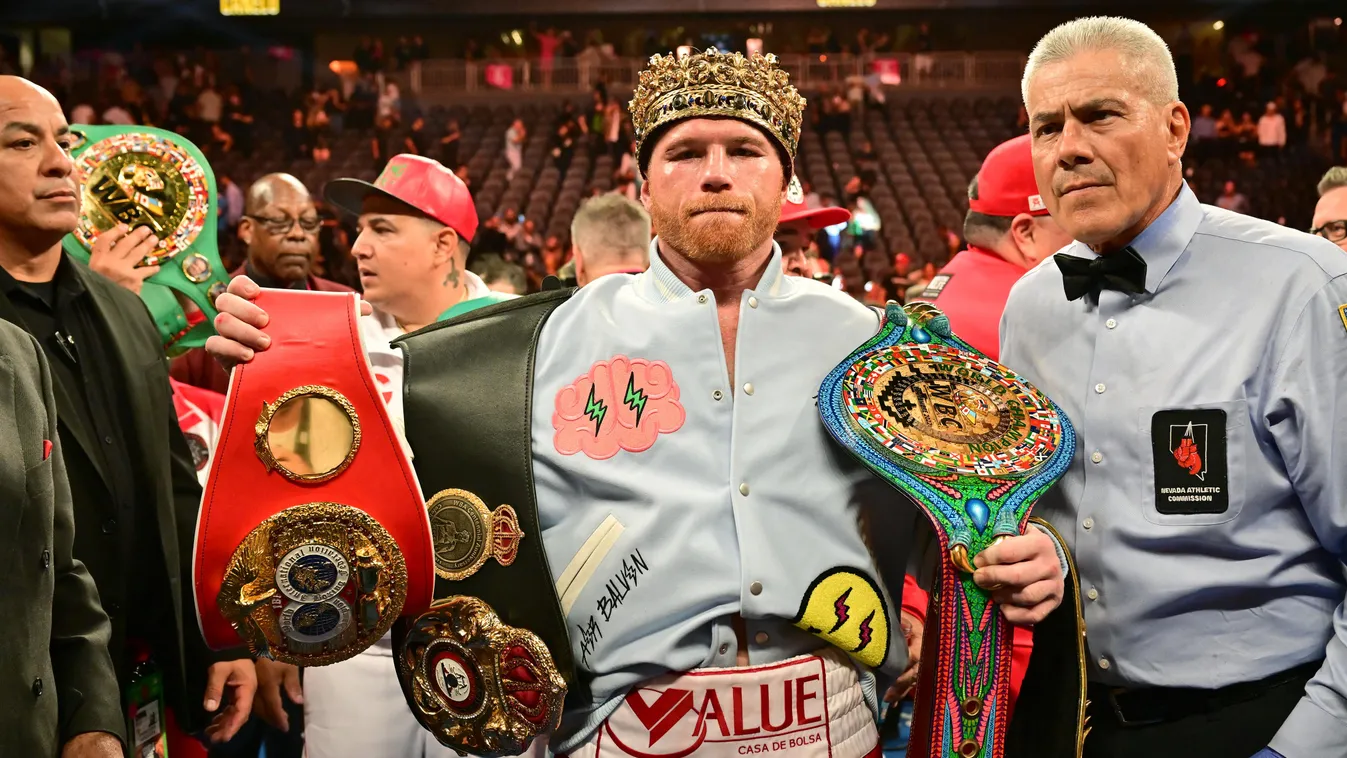 Boxing: Super middleweight title fight - Saul ‘Canelo’ Alvarez v Gennady ‘GGG’ Golovkin TOPSHOTS Horizontal BOXING JOY TROPHY 