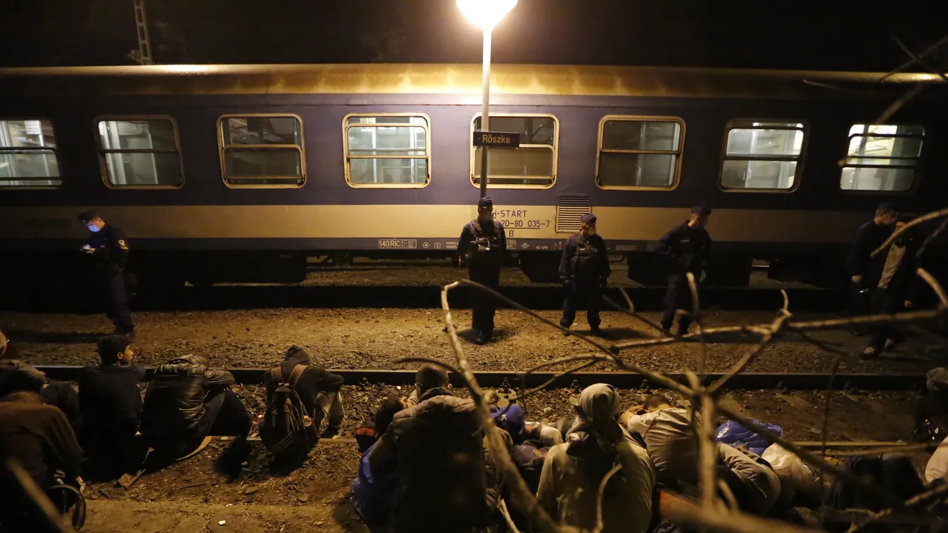 menekültek röszke vasút 