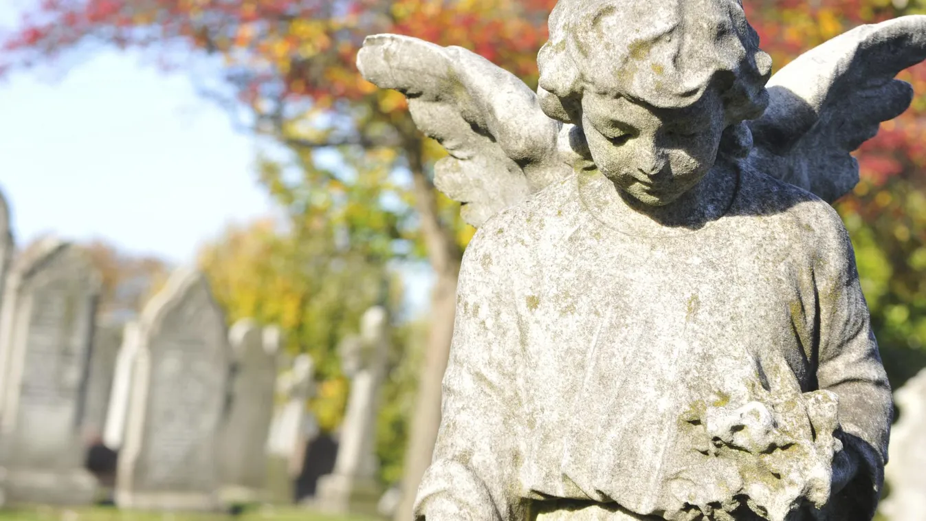 temető angyal sír 