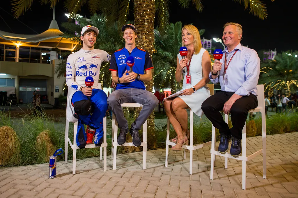 A Forma-1-es Bahreini Nagydíj szombati napja, Pierre Gasly, Bendon Hartley, Scuderia Toro Rosso, Rachel Brookes, Johnny Herbert, Sky Sports 