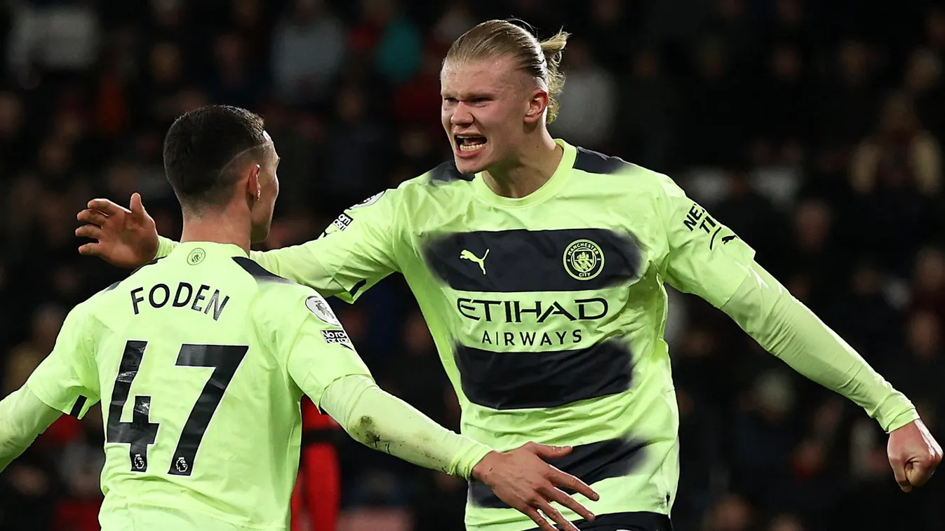 Phil Foden, Erling Haaland, Manchester City 