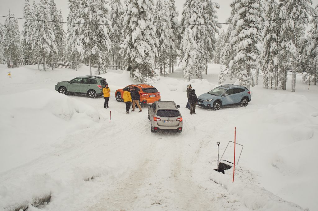 Subaru téli teszt Lappföld 