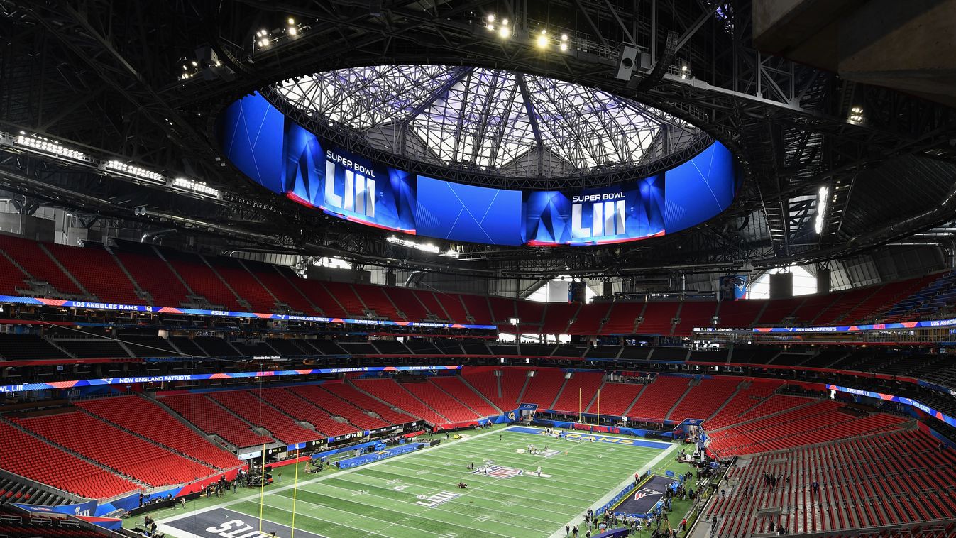 Super Bowl LIII features TOPSHOTS Horizontal GENERAL VIEW AMERICAN FOOTBALL EMPTY PLACE SUPERBOWL PREPARATIONS 