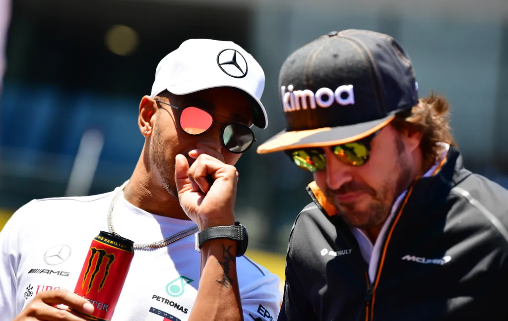 A Forma-1-es Osztrák Nagydíj, Lewis Hamilton, Fernando Alonso 