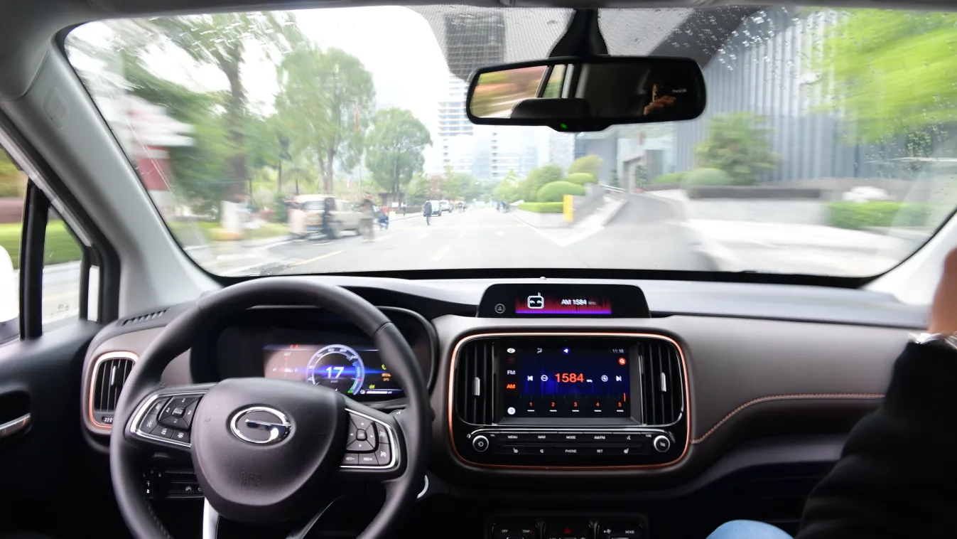 Self-driving cars complete trial run in Guangzhou China Chinese Guangdong Guangzhou self-driving car trial 