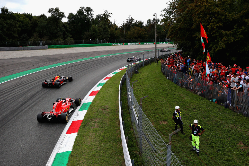 A Forma-1-es Olasz Nagydíj, Daniel Ricciardo, Sebastian Vettel 