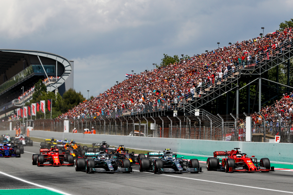 Forma-1, Valtteri Bottas, Lewis Hamilton, Mercedes-AMG Petronas, Sebastian Vettel, Spanyol Nagydíj 