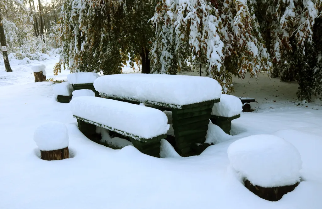 hó, havazás, Bánkút 2021.1014. 