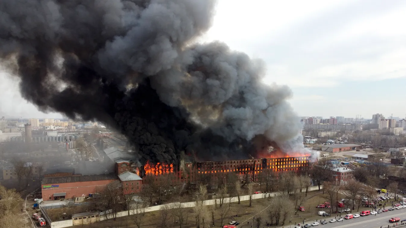 tűz Nevszkaja textilgyár Szentpétervár 