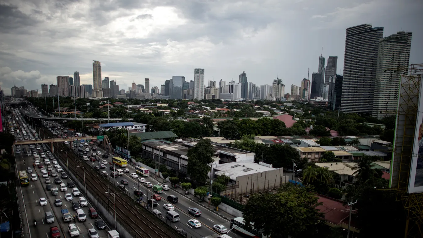 Manila városkép, dugó 