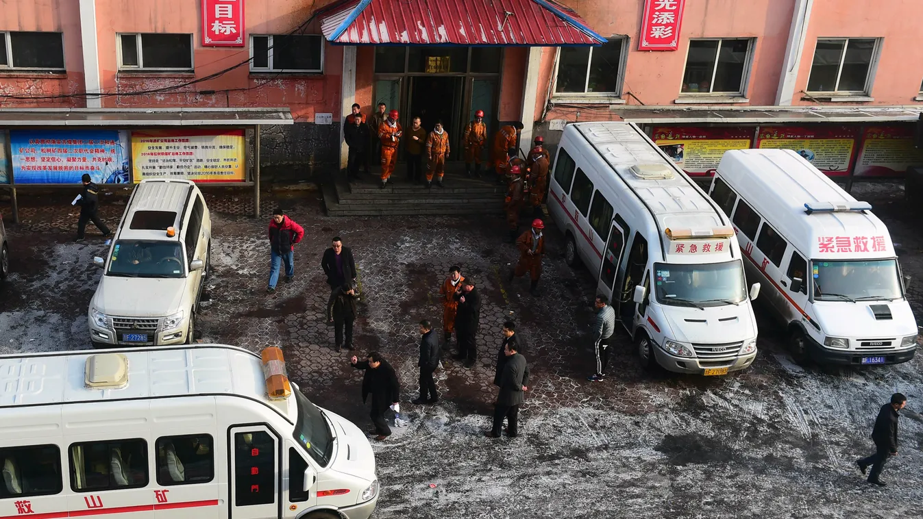ce SQUARE FORMAT (160307) -- BAISHAN, March 7, 2016 (Xinhua) -- Rescue work is carried out on March 7, 2016 after a gas outburst happened in the Songshu coal mine on March 6 in Baishan City, northeast China's Jilin Province. Twelve miners were dead and an