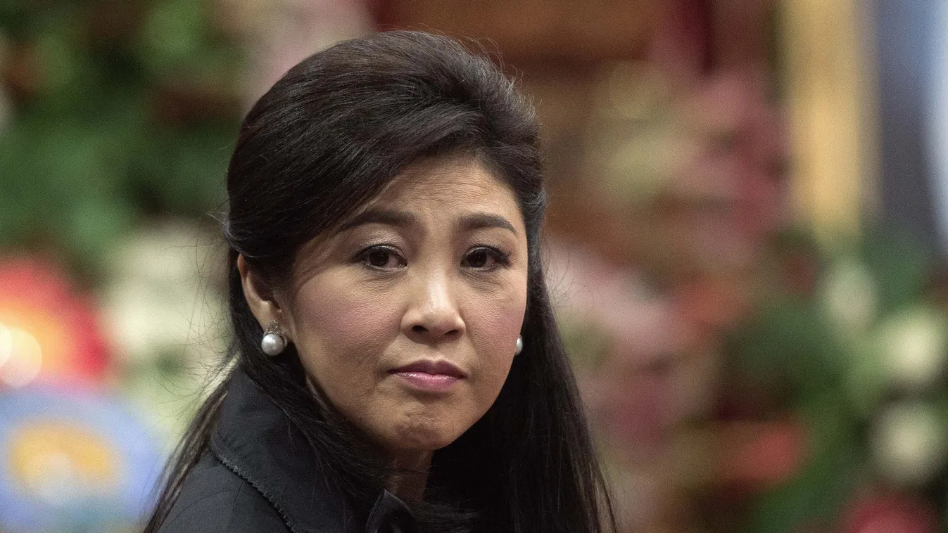 TO GO WITH Thailand-politics,ADVANCER by Jerome TAYLOR
(FILES) This file picture taken on September 29, 2014 shows ousted Thai prime minister Yingluck Shinawatra in Bangkok. Thailand's first female prime minister Yingluck Shinawatra faces court on May 19,