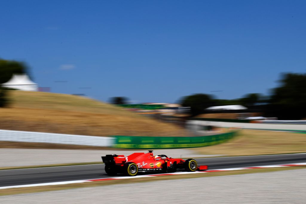 Forma-1, Sebastian Vettel, Ferrari, Spanyol Nagydíj, 2020 szombat 