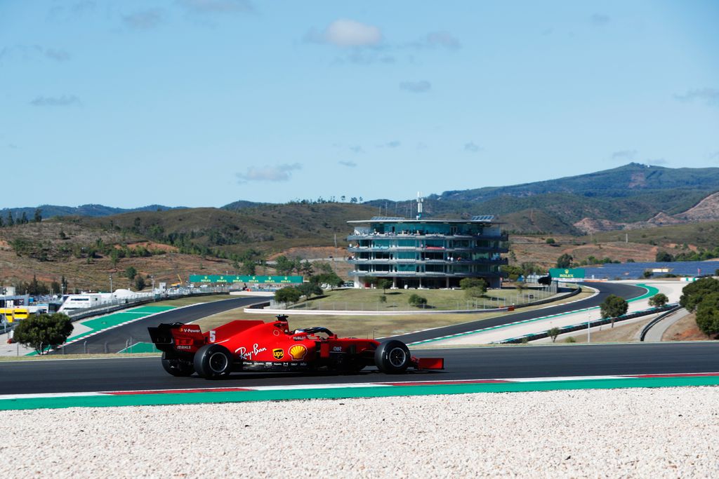 Forma-1, Sebastian Vettel, Ferrari, Portugál Nagydíj, 2020 péntek 