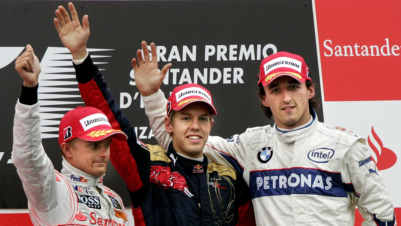 Forma-1, Heikki Kovalainen, McLaren Mercedes, Sebastian Vettel, Scuderia Toro Rosso, Robert Kubica, BMW Sauber, Olasz Nagydíj 2008 