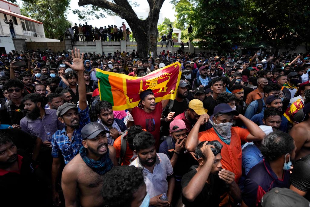 Srí Lanka, szükségállapot, tüntetés, rendbontás, összecsapás, tüntetők, rendfenntartók, válság 