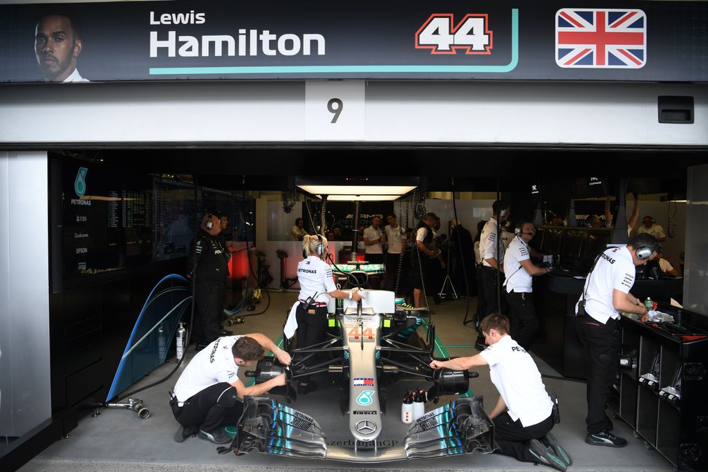 A Forma-1-es Azeri Nagydíj szombati napja, Lewis Hamilton, Mercedes-AMG Petronas 