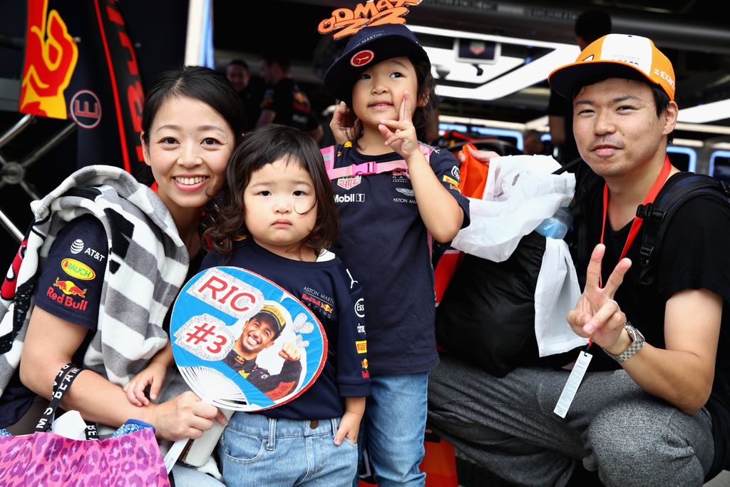 Forma-1, Daniel Ricciardo szurkolók, Japán Nagydíj 