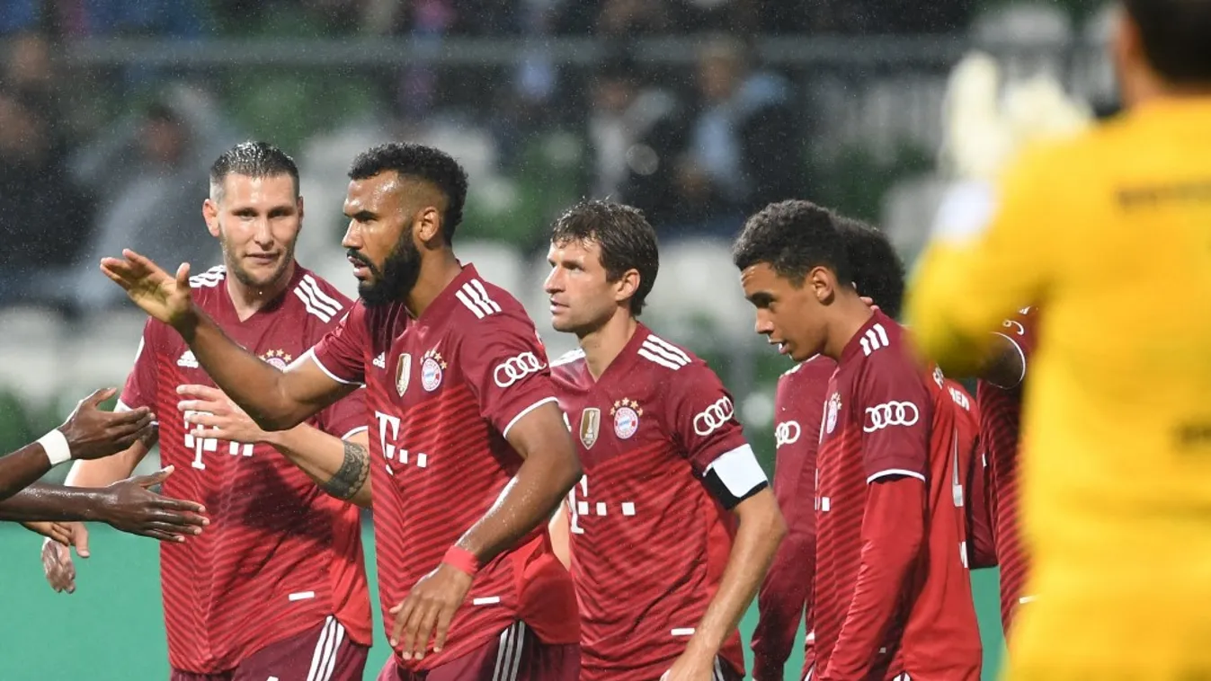 Bremer SV - Bayern Munich Sports soccer DFB Cup Goal celebration whoopee Horizontal JOY 