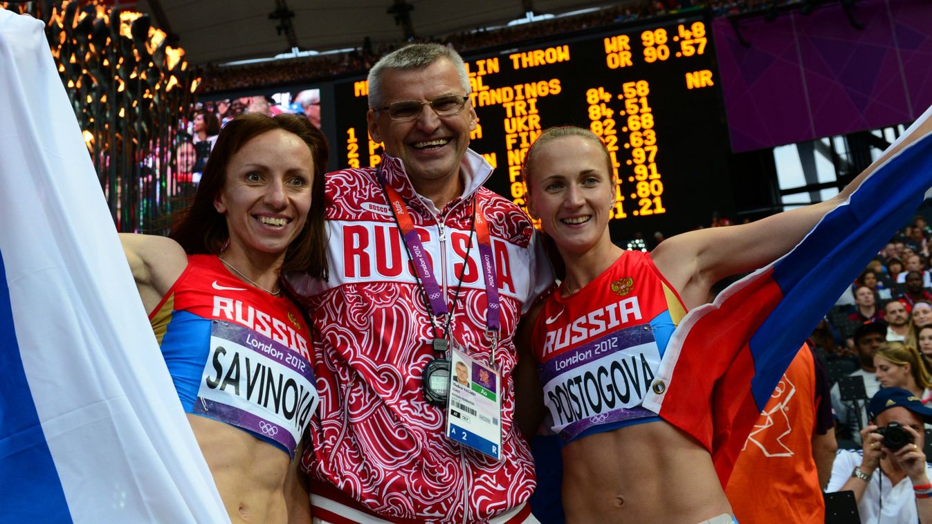 orosz doppingbotrány atlétika  Marija Szavinova Vlagyimir Kazarin  Jekatyerina Pojsztogova a londoni olimpián a 800 méteres döntő után 