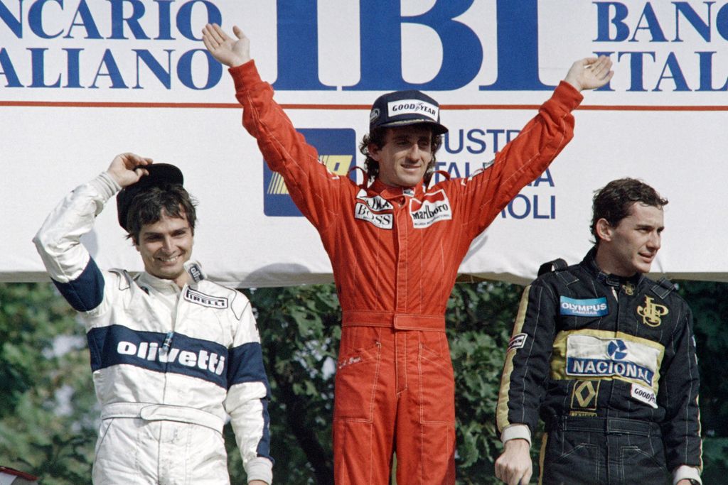 Forma-1, Nelson Piquet, Alain Prost, Ayrton Senna, Olasz Nagydíj, 1985 