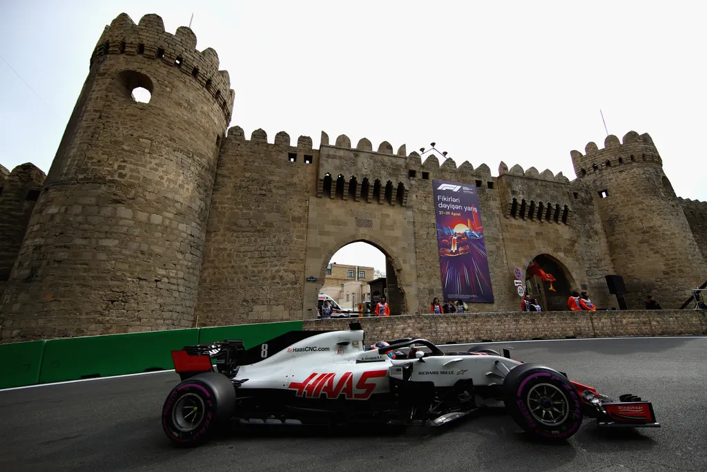 Forma-1, Romain Grosjean, Haas, Azeri Nagydíj 2018 