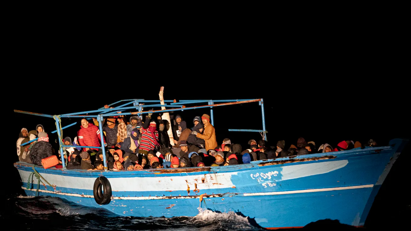 Olaszország, bevándorlás, bevándorló, migráns, illusztráció, 2022 január 