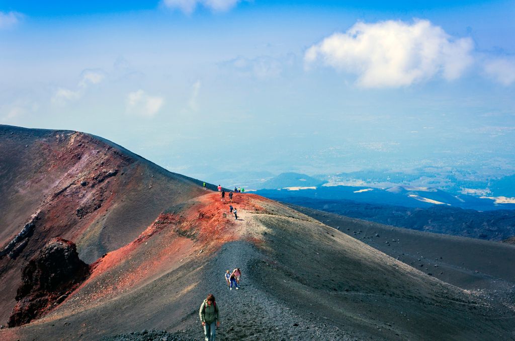 Etna vulkán Olaszország Szicília 