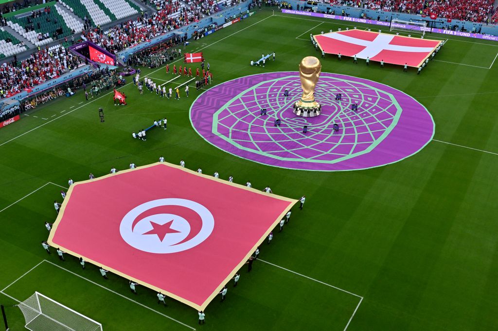 2022-es labdarúgó-világbajnokság, 2022-es katari FIFA-világbajnokság, Katar, labdarúgás, futball, foci-vb, focivb2022, csoportkör, D csoport, Dánia - Tunézia, Egyetemvárosi Stadion, ar-Rajján, 2022.11.22. 