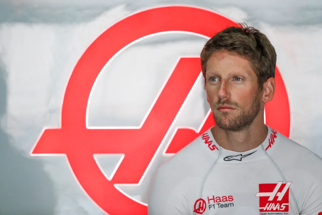 A Forma-1-es Német Nagydíj pénteki napja, Romain Grosjean, Haas F1 Team 