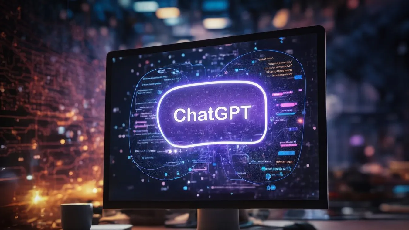 chatGPT, számítógép, monitor 