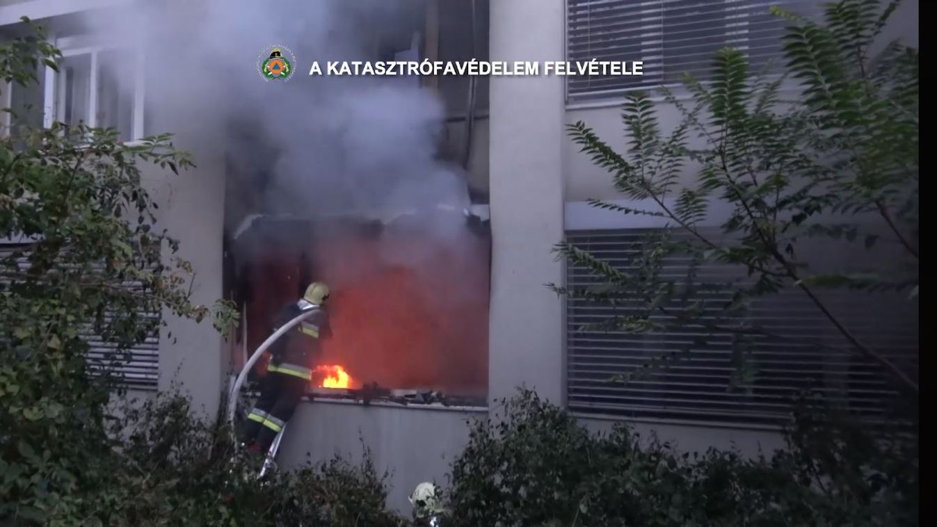 Tűz ütött ki egy háromemeletes kollégiumi épület egyik földszinti szobájában a hétfő esti órákban, a XI. kerületi Dayka Gábor utcában. 