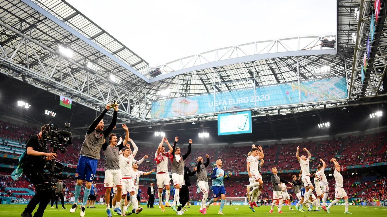 Wales - Dánia, Foci EB, labdarúgó Európa-bajnokság, Euro 2020, labdarúgás, nyolcaddöntő, Johan Cruijff Arena, Amszterdam, 2021.06.26. 