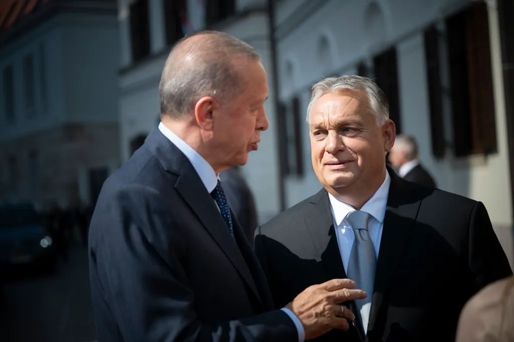 ORBÁN Viktor; ERDOGAN, Recep Tayyip, Miniszterelnöki Sajtóiroda, Karmelita kolostor, 2023. 08. 20. 