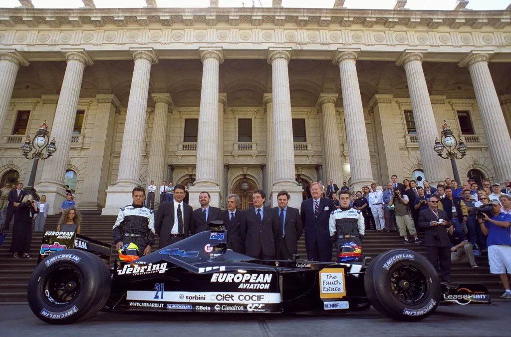 Forma-1, Minardi-Cosworth, Melbourne 2001 bemutató 