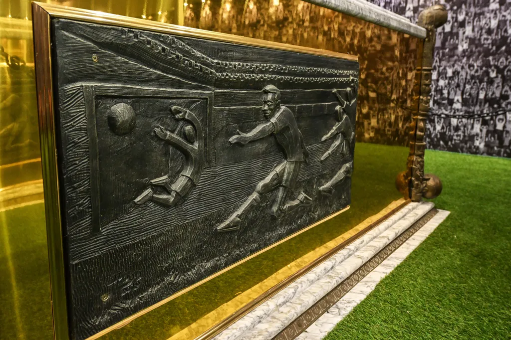 Pelé, mauzóleum, Santos, Brazília, galéria, 2023 