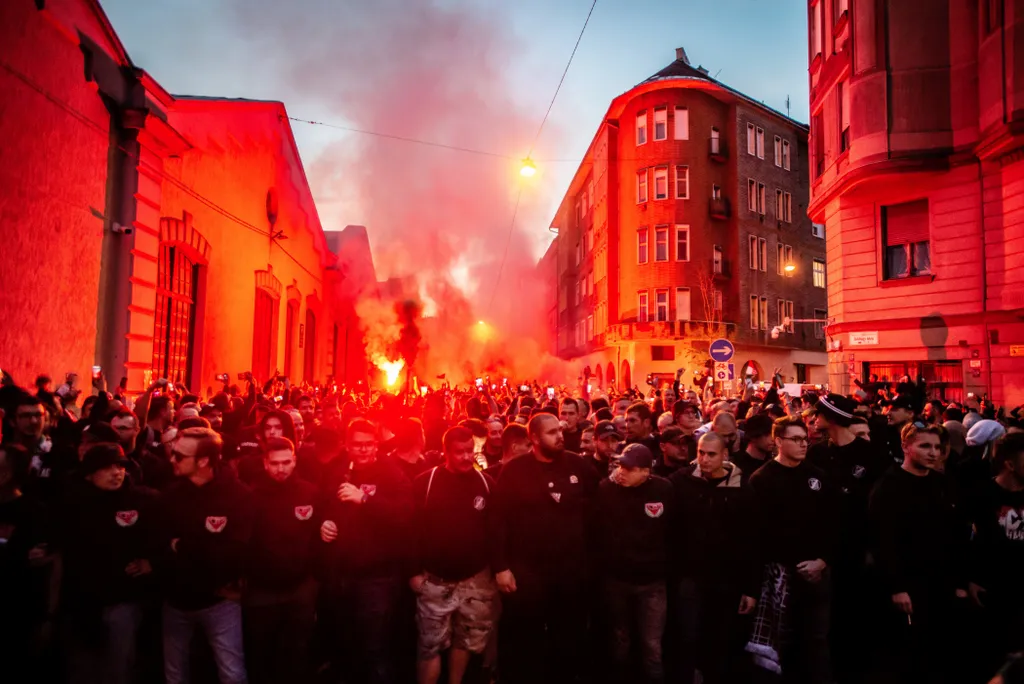 Nemzetek Ligája, UEFA, válogatott, labdarúgás, mérkőzés, futball, labdarúgás, Magyarország-Olaszország, Olaszország, Budapest, Puskás Aréna, szurkolók, vonulás 