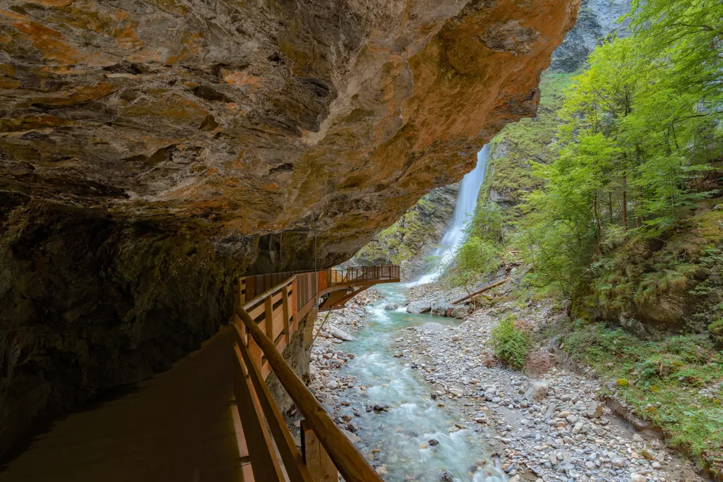 Liechtenstein, Canyon, Kanyon, szurdok, Liechtensteinklamm, természet, alpok, Ausztria 