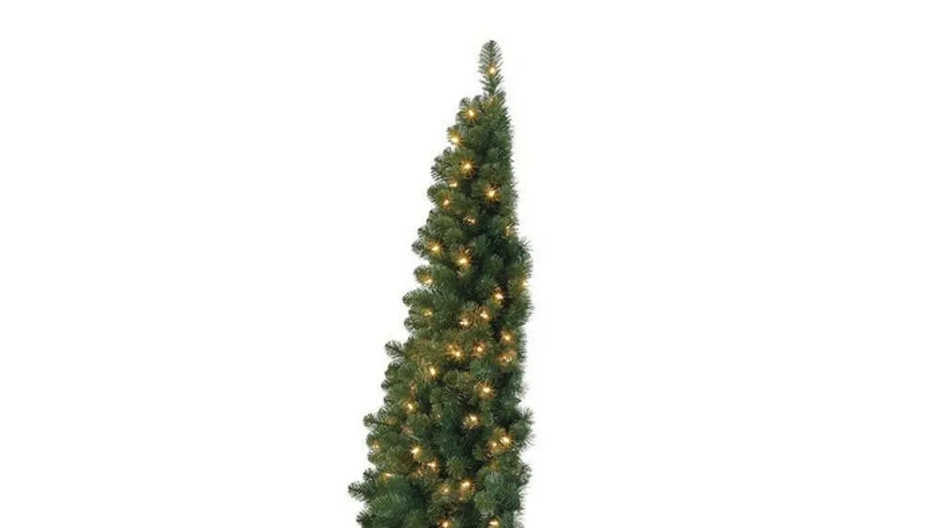 műfenyők galéria, 5-foot Home Heritage Pre-Lit Half Christmas Tree 