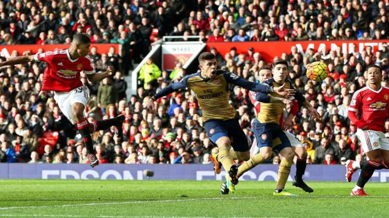 A Manchester United a Premier League-ben debütáló Marcus Rashford duplájának is köszönhetően 3-2-re legyőzte a nagy rivális Arsenal együttesét az angol labdarúgó-bajnokság 27. fordulójának vasárnapi játéknapján. 