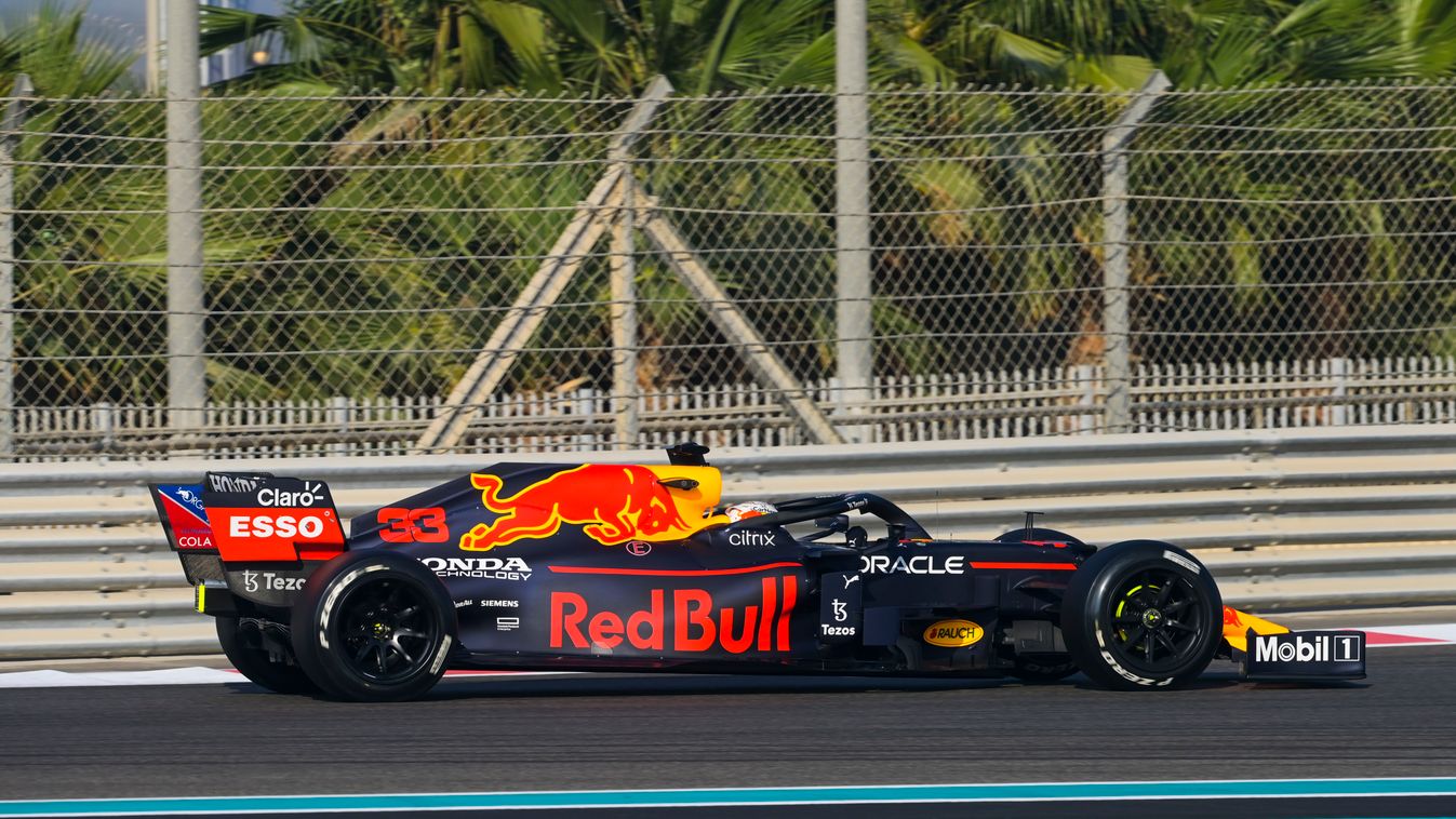 Forma-1, Max Verstappen, Red Bull, abu-dzabi tesztek 2021, első nap 