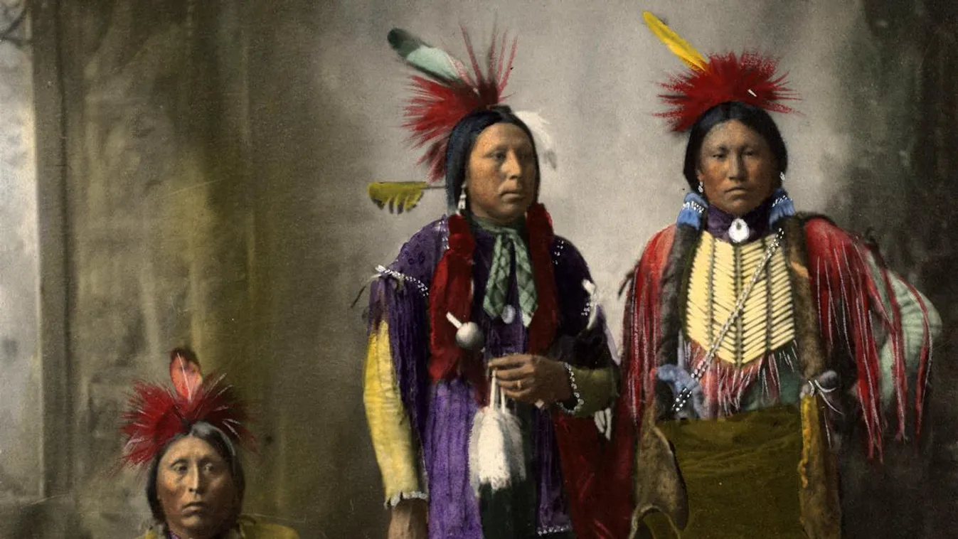 Frank A. Rinehart kézzel színezett indián fotói 