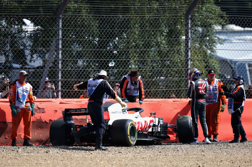 Forma-1, Brit Nagydíj, 2018, Romain Grosjean, Haas 