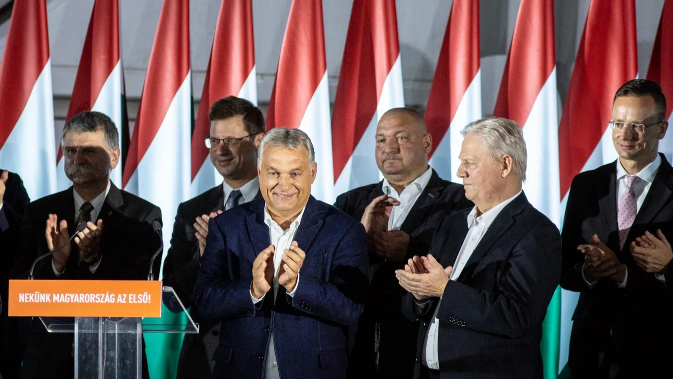Önkormányzati választások 2019, Orbán Viktor, Tarlós István, Fidesz eredményváró, Bálna 