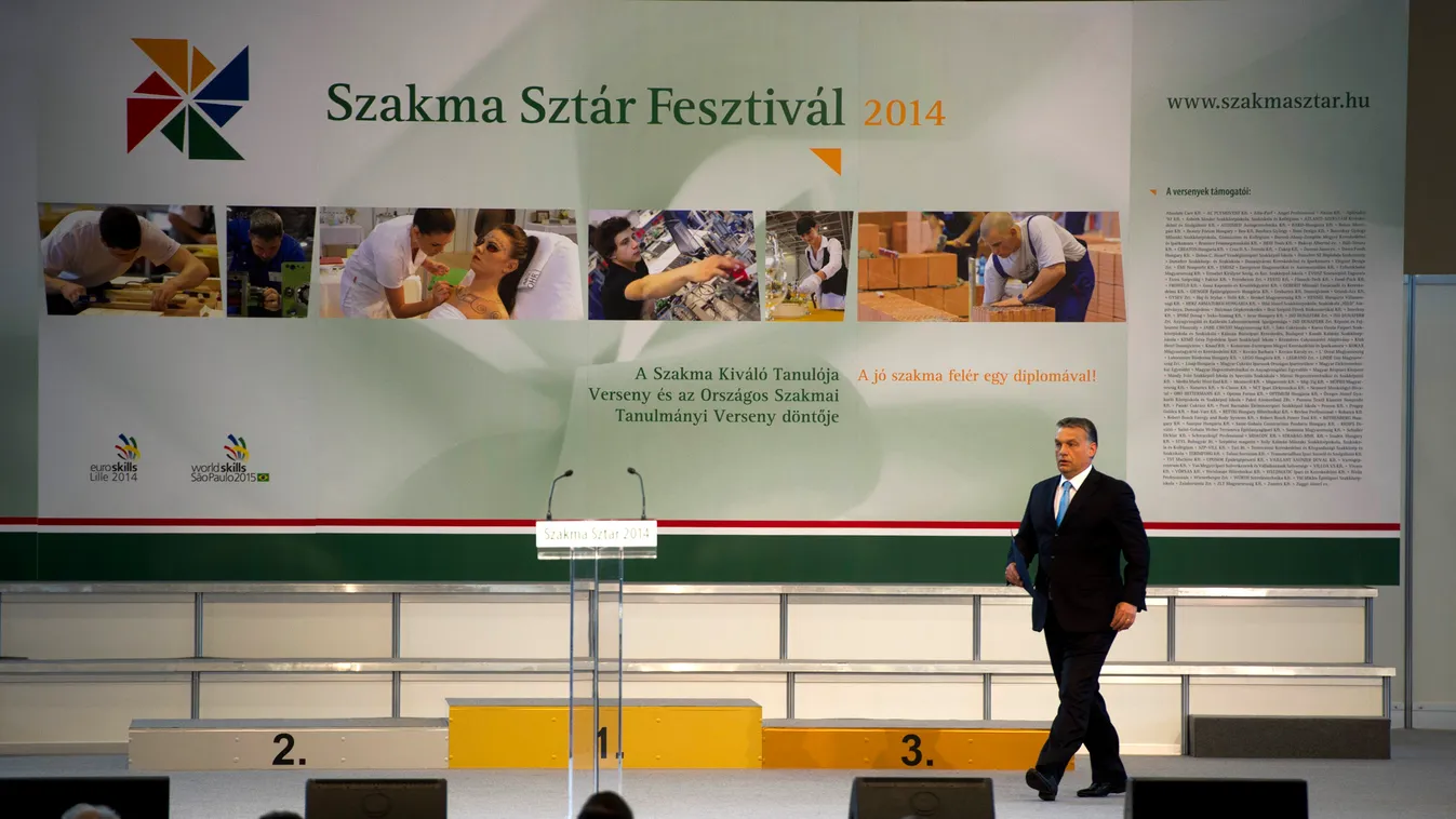Szakma Sztár 2014, Orbán Viktor részt vett a Szakma Kiváló Tanulója Verseny döntőjén 