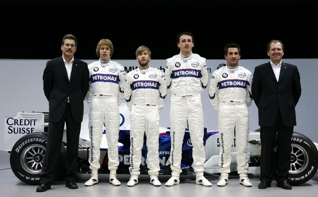 Forma-1, Sebastian Vettel, Nick Heidfeld, Robert Kubica, Timo Glock, Willy Rampf, BMW, autóbemutató 2007 