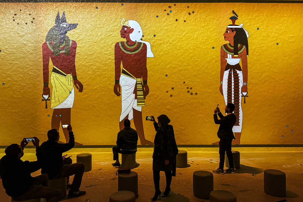Egyiptom, Giza, Múzeum, Grand, Egyptian, Museum, Tutanhamon, 2023, 